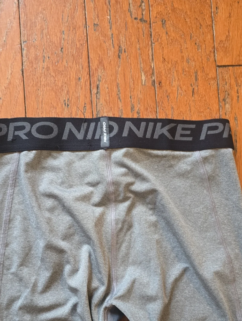 Nike Pro  Kids Gray Performance Cropped Leggings